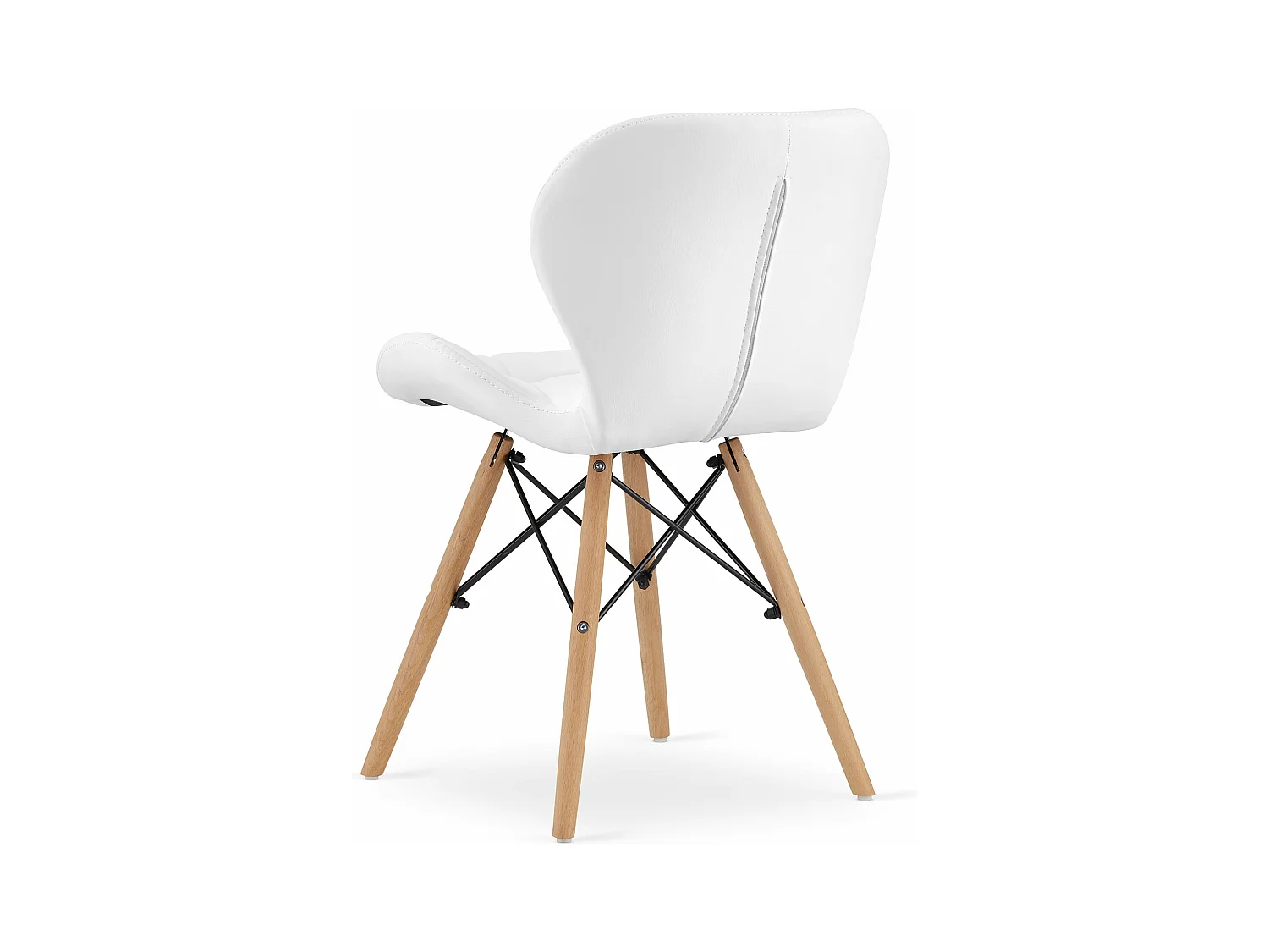 Chaise en éco-cuir LAGO - blanc x 1