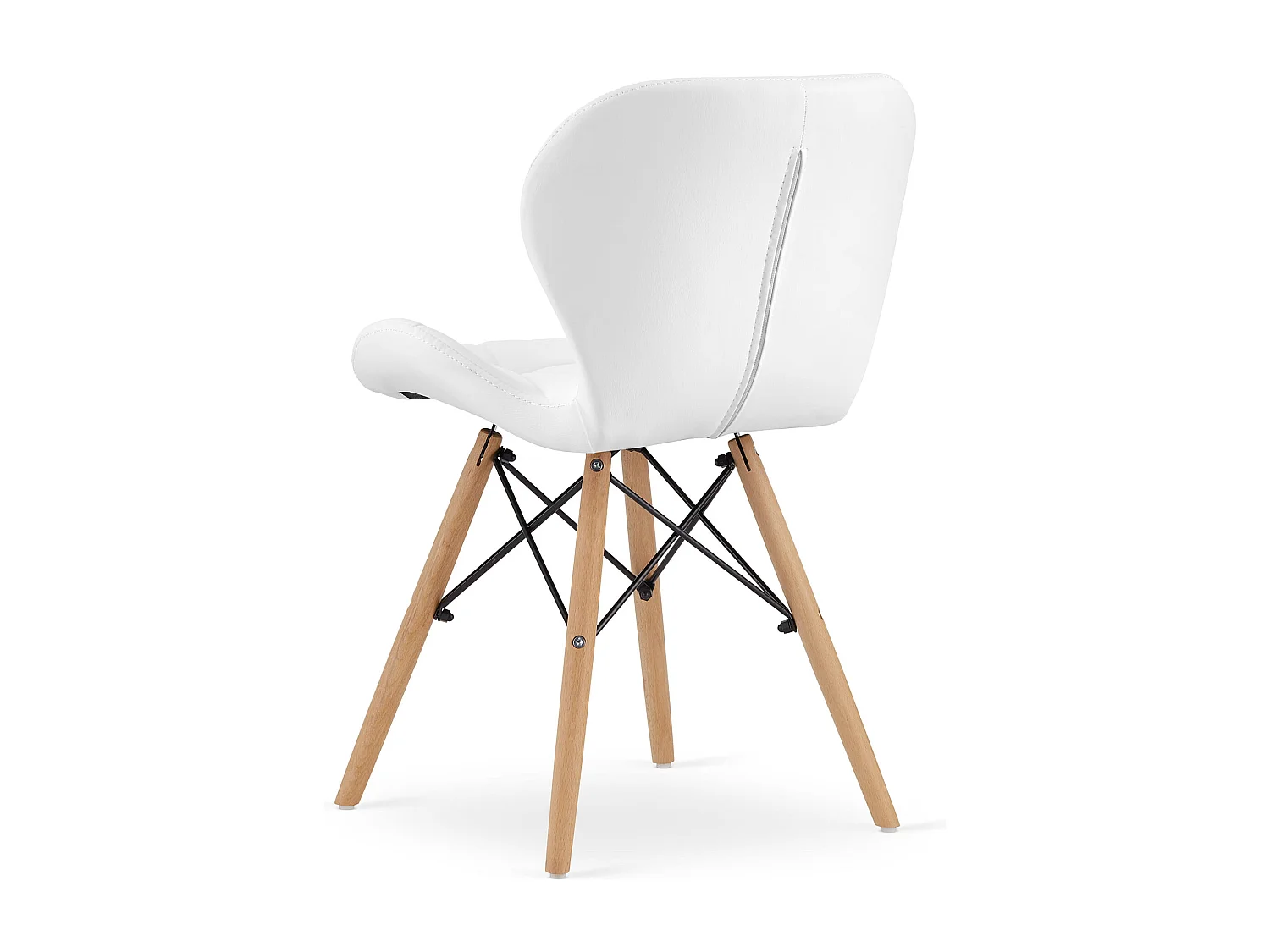 Chaise en éco-cuir LAGO - blanc x 1