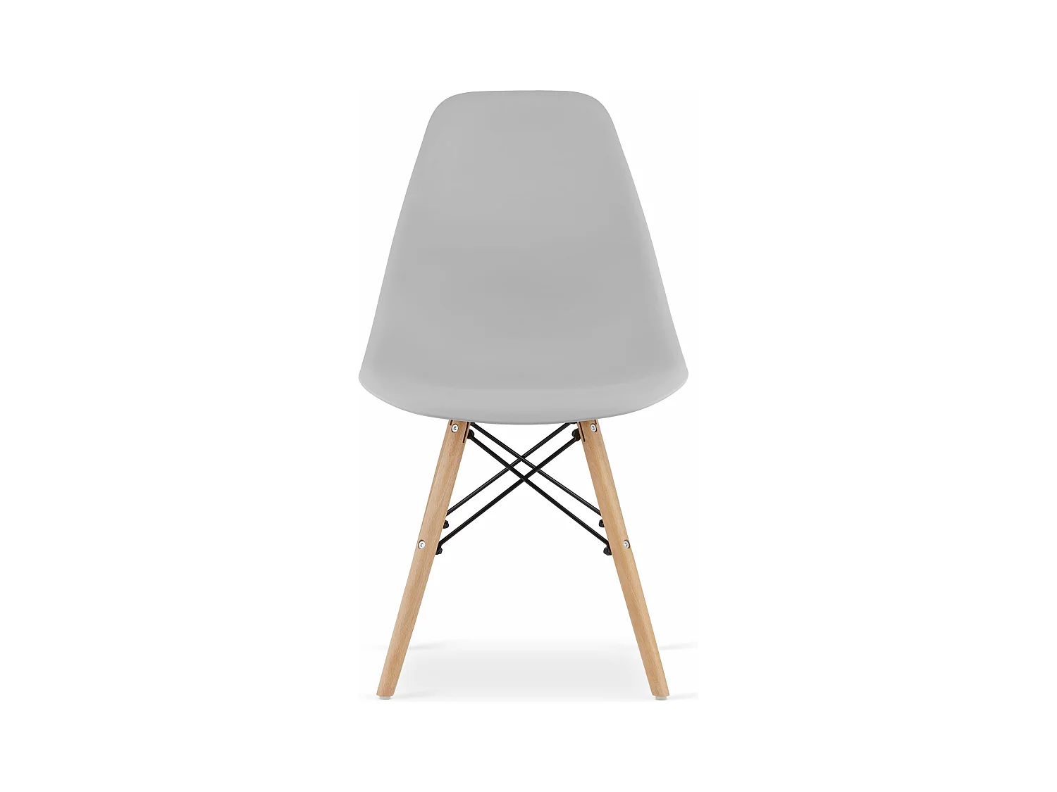 Chaise OSAKA gris / pieds naturels x 1