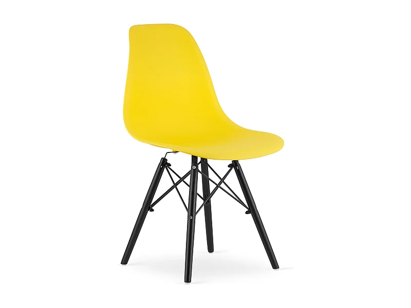 Chaise OSAKA pieds jaunes / noirs x 1