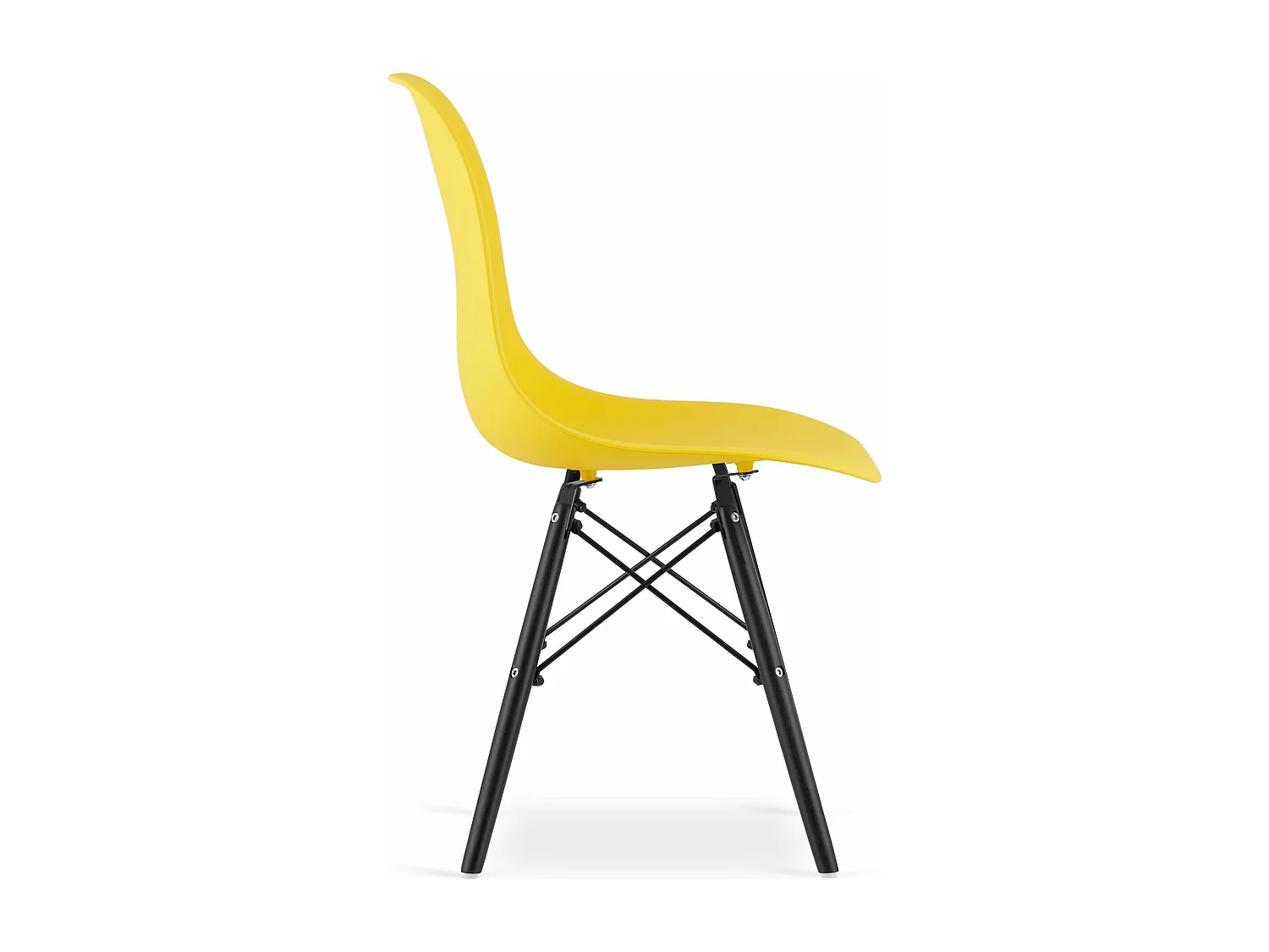Chaise OSAKA pieds jaunes / noirs x 1