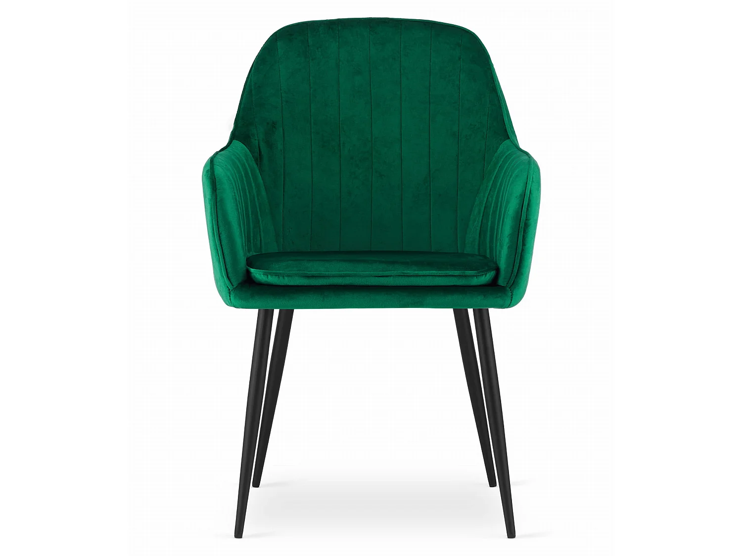 Eetkamerstoel LUGO fluweel groen zwart 86,5x57,5x56,5 cm