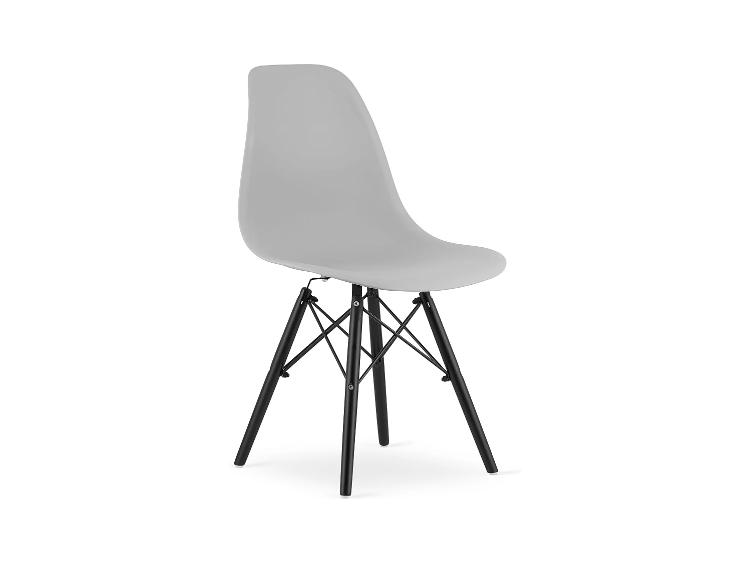 Chaise OSAKA pieds gris/noir x 1