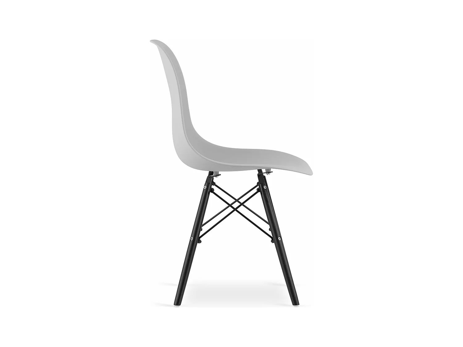 Chaise OSAKA pieds gris/noir x 1