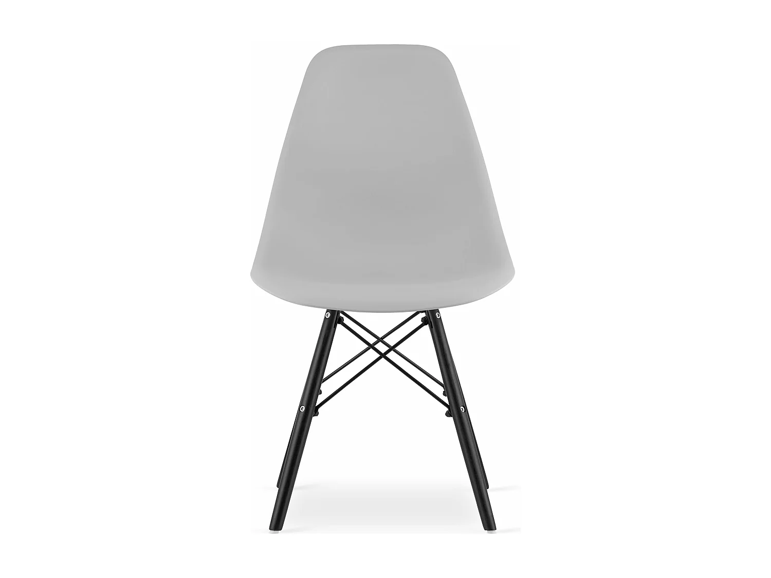 Chaise OSAKA pieds gris/noir x 1