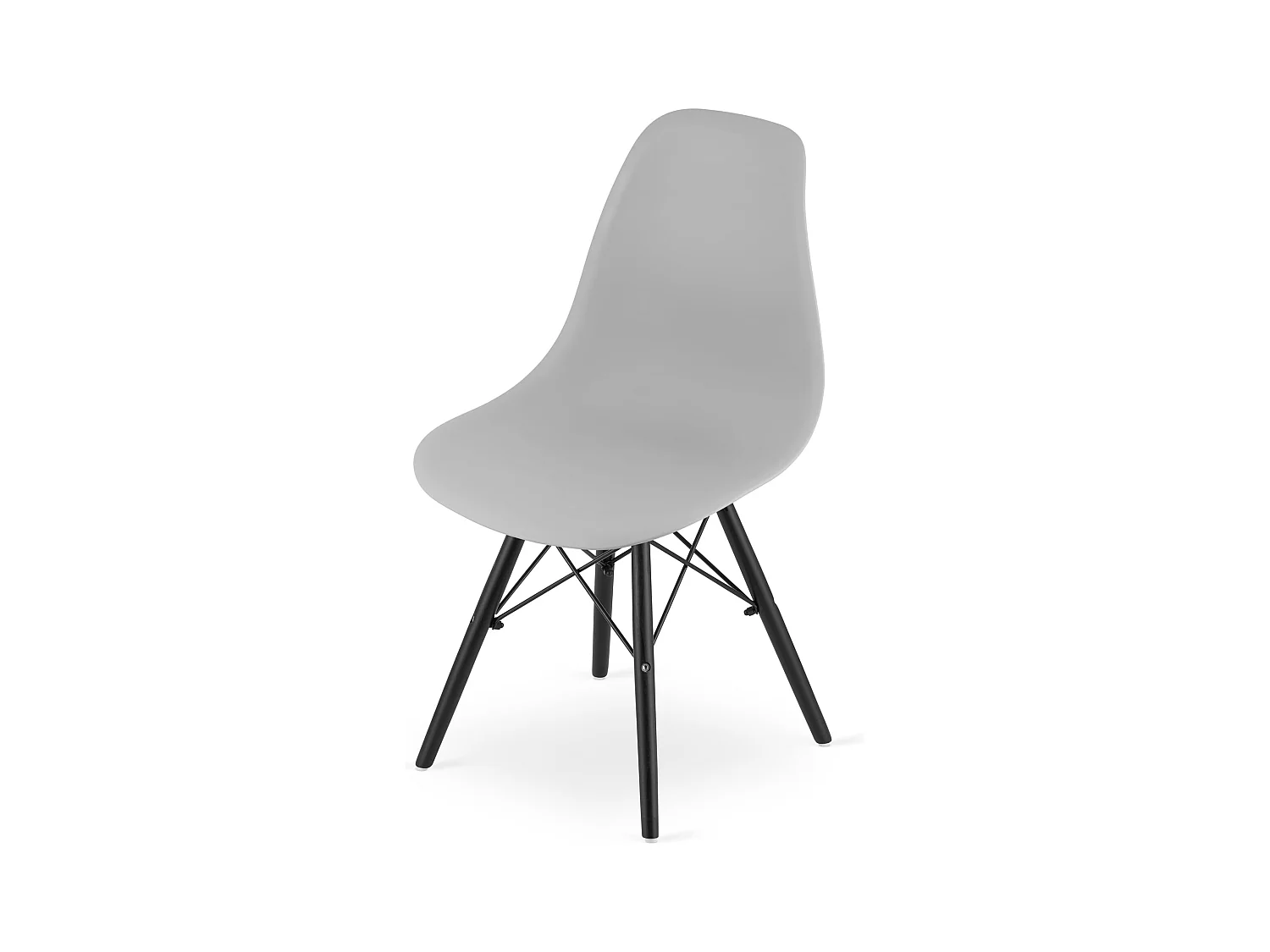 Chaise OSAKA pieds gris/noir x 1