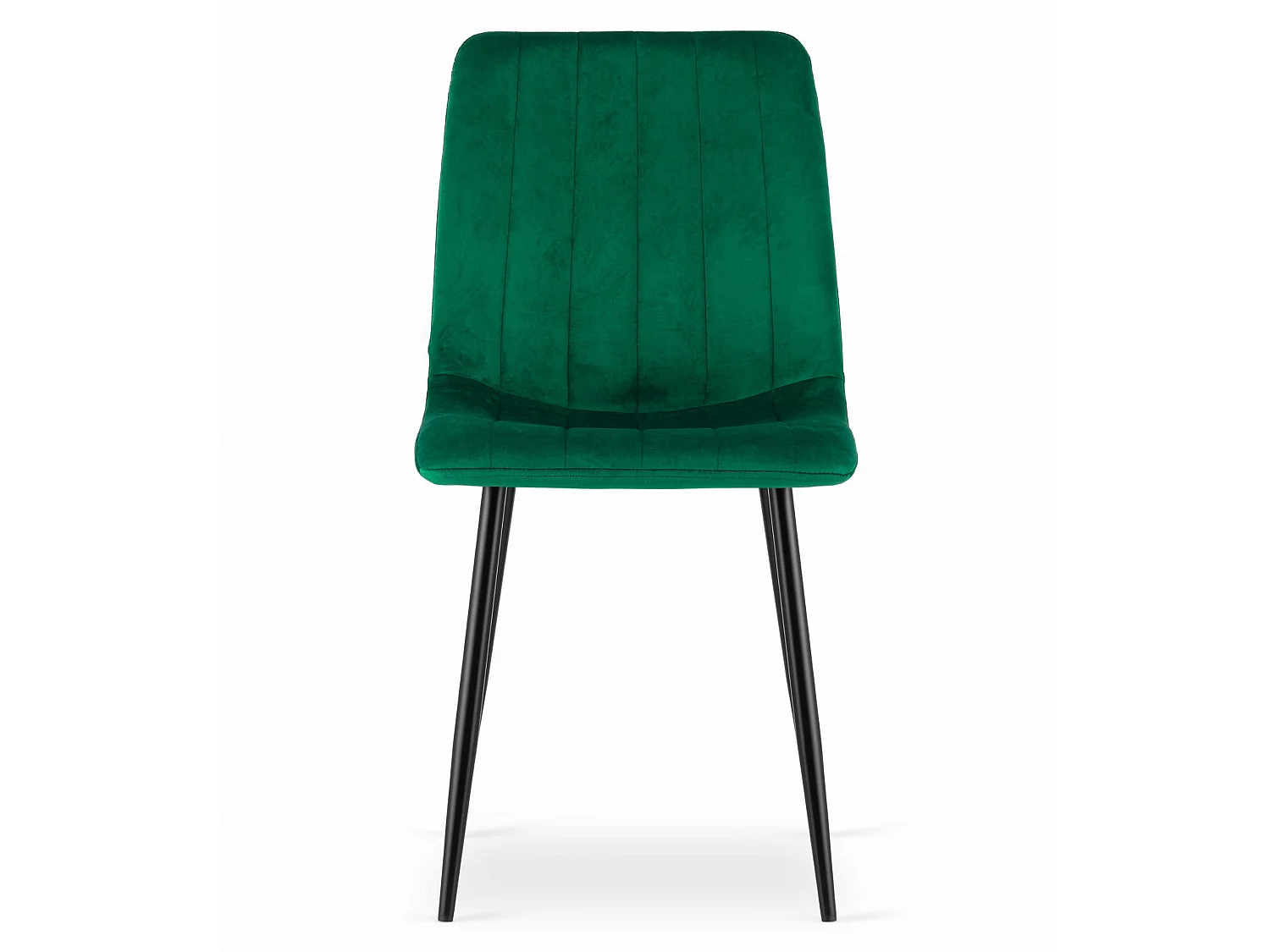Eetkamerstoel LAVA ergonomisch fluweel donker groen 90x43x51 cm