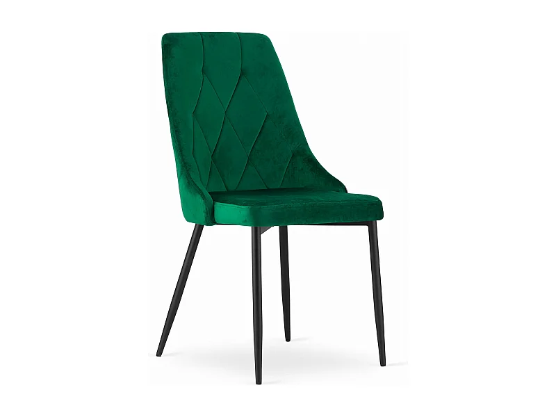 Chaise IMOLA - velours vert foncé x 1