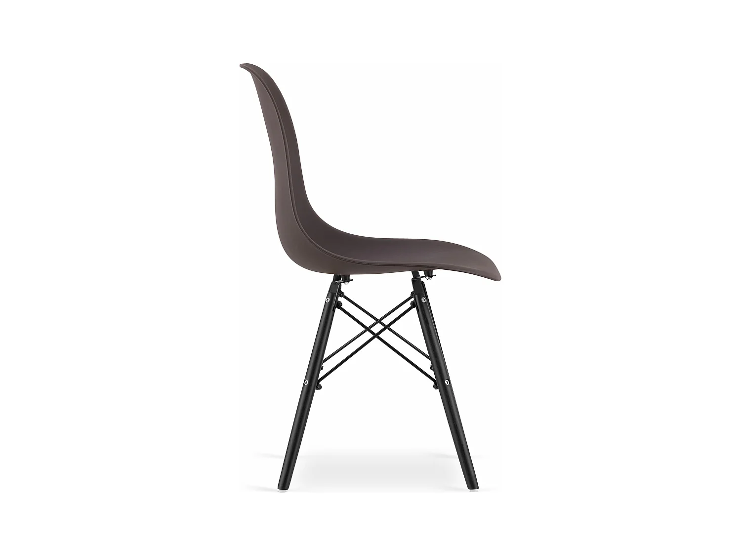 Chaise OSAKA café / pieds noirs x 1