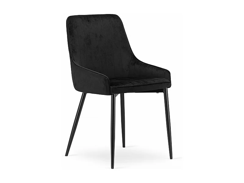 Chaise MONZA - Velours noir x 1
