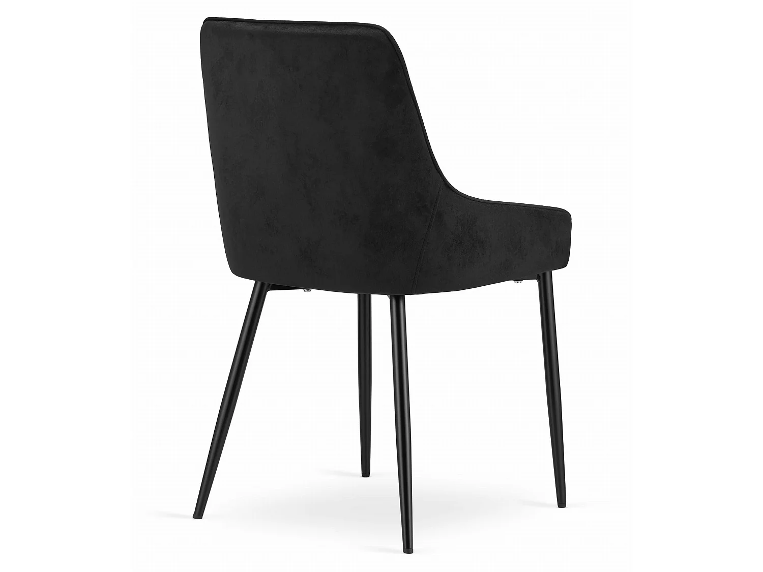Eetkamerstoel MONZA fluweel zwart 82,5 cm