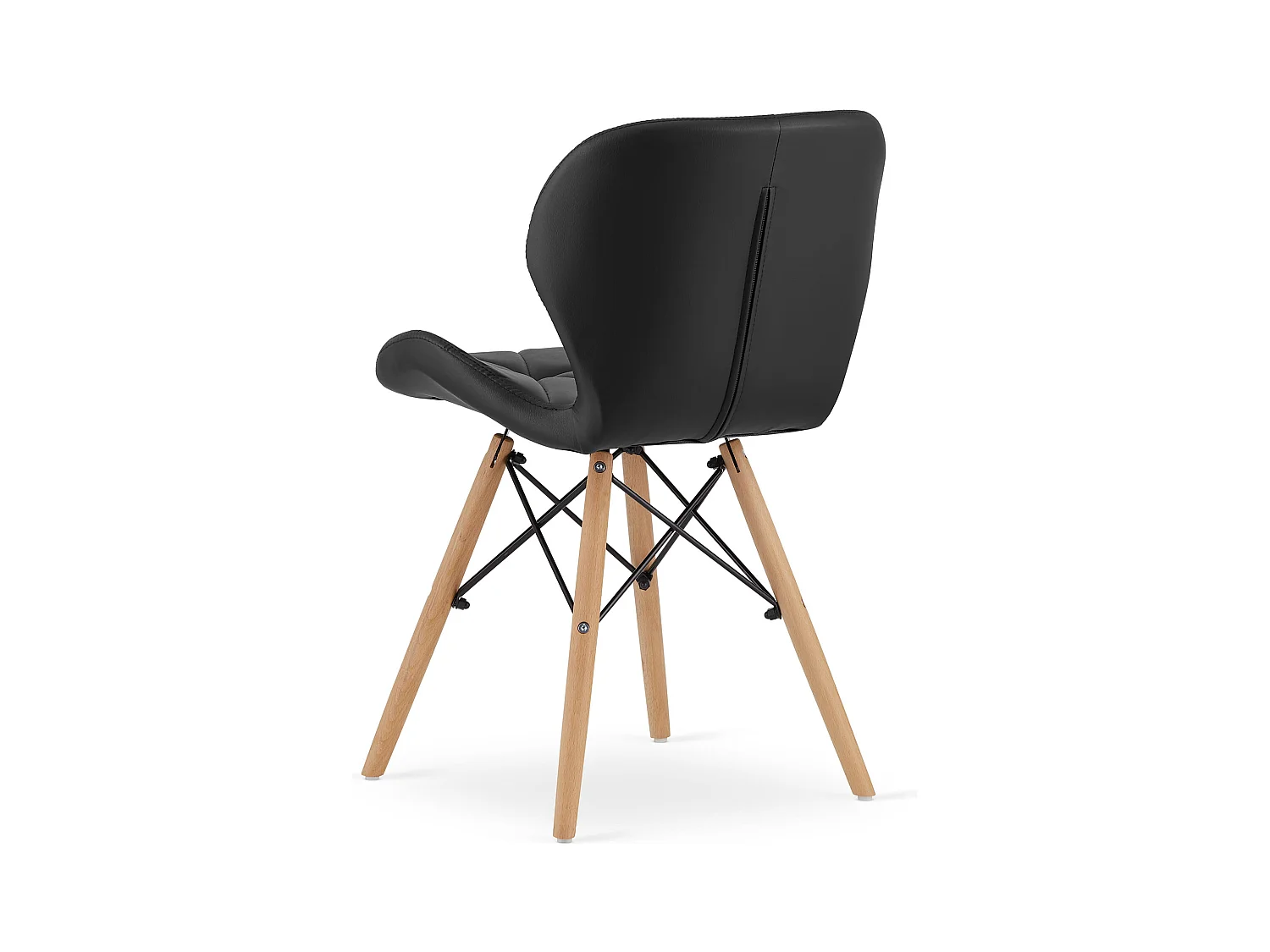 Krzesło LAGO ekoskóra - czarne x 1