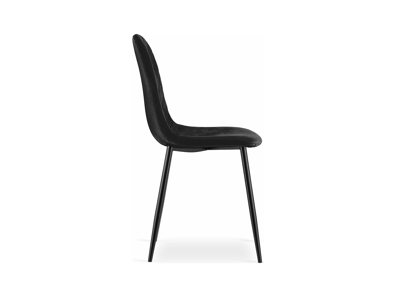 Chaise ASTI - Velours noir x 1
