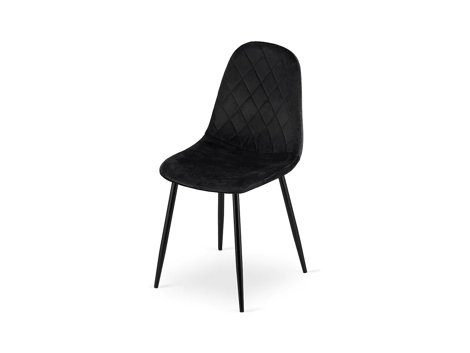 Chaise ASTI - Velours noir x 1