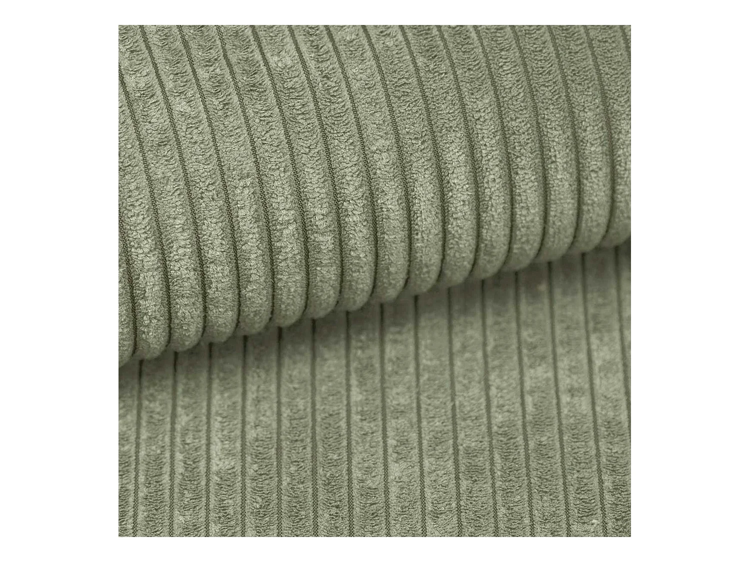 AX LIVING Salbeigrün Cord Couch L Form Arborio Wohnlandschaft 280cm L