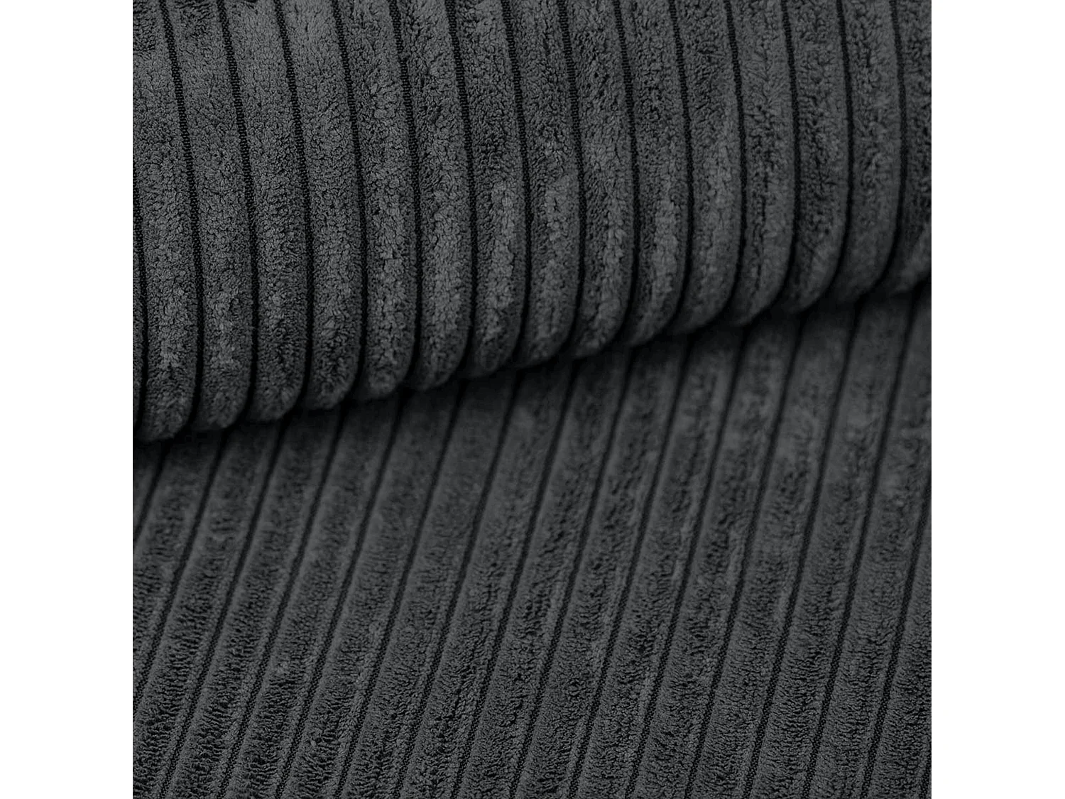 AX LIVING Arborio donkergrijze hoekbank – 352 cm met slaapfunctie