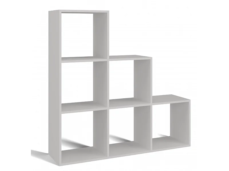 Regał STEP 3X3 RS-30 | Biały | 115x30x115 cm | Regał Komorowy