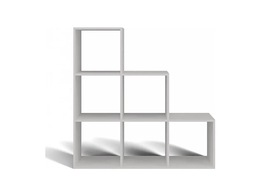 Regał STEP 3X3 RS-30 | Biały | 115x30x115 cm | Regał Komorowy
