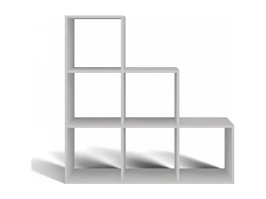 Regał STEP 3X3 RS-30 | Biały | 115x30x115 cm | Regał Komorowy