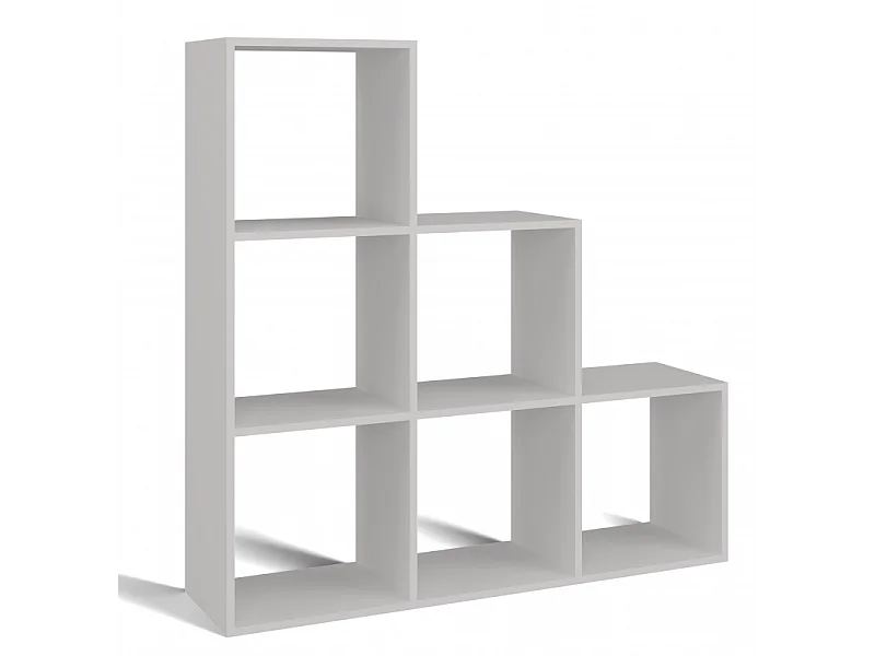 Regał STEP 3X3 RS-30 | Biały | 115x30x115 cm | Regał Komorowy