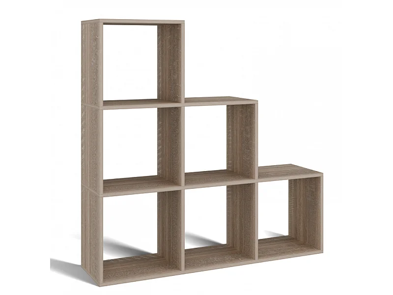 Regał STEP 3X3 RS-30 | Dąb Sonoma | 115x30x115 cm | Regał Komorowy