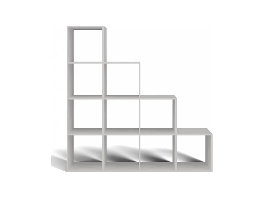 Regał Step 4X4 RS-40 | Biały | 153x30x153 cm | Regal Komorowy