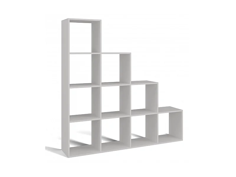Regał Step 4X4 RS-40 | Biały | 153x30x153 cm | Regal Komorowy