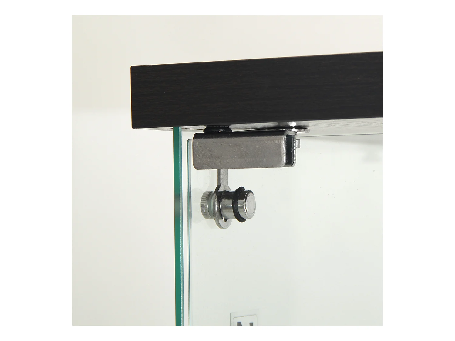 Vitrine en verre double paroi 40*86*36,5 cm, avec serrure antivol et éclairage LED,Noir