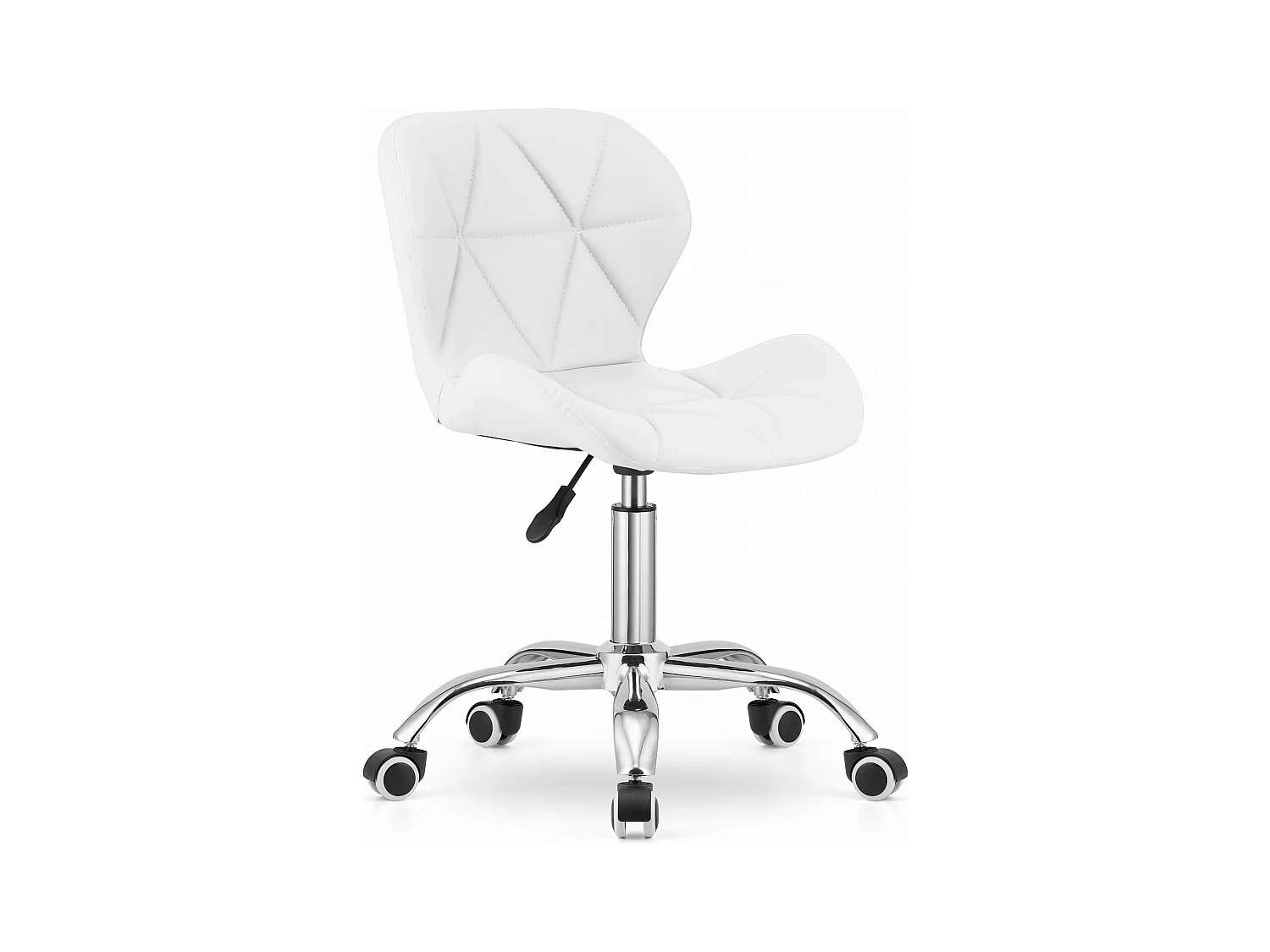 Chaise pivotante en éco-cuir AVOLA - blanc