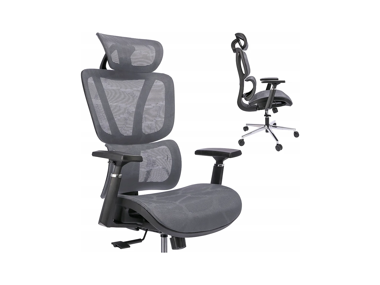 Fauteuil NEOVA gris chaise