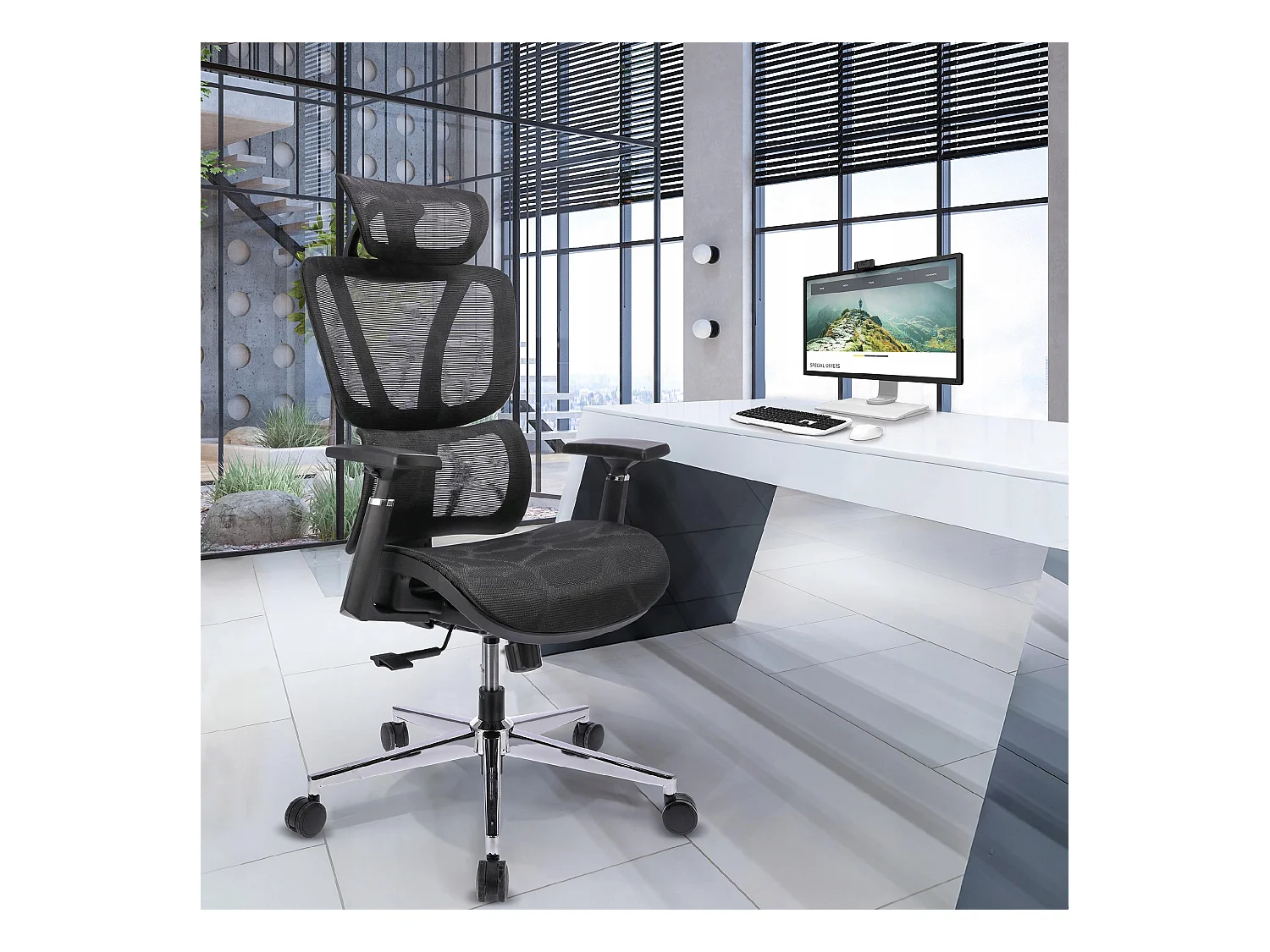 Fauteuil NEOVA avec repose-pieds