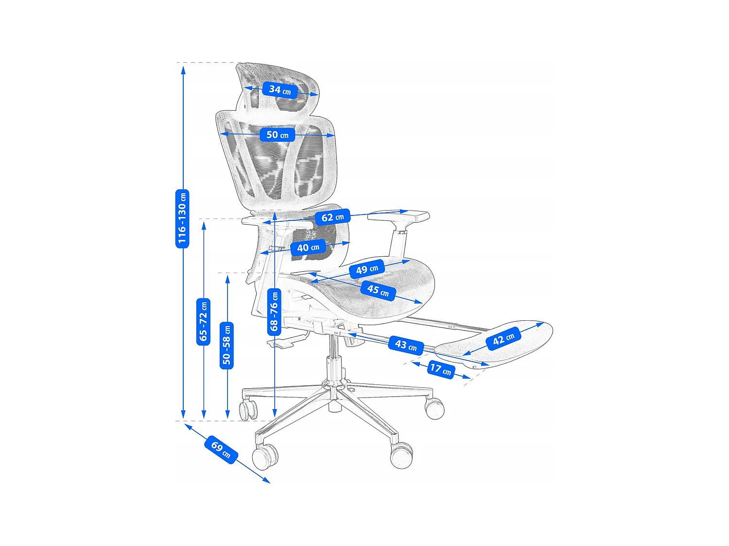 Fauteuil NEOVA avec repose-pieds