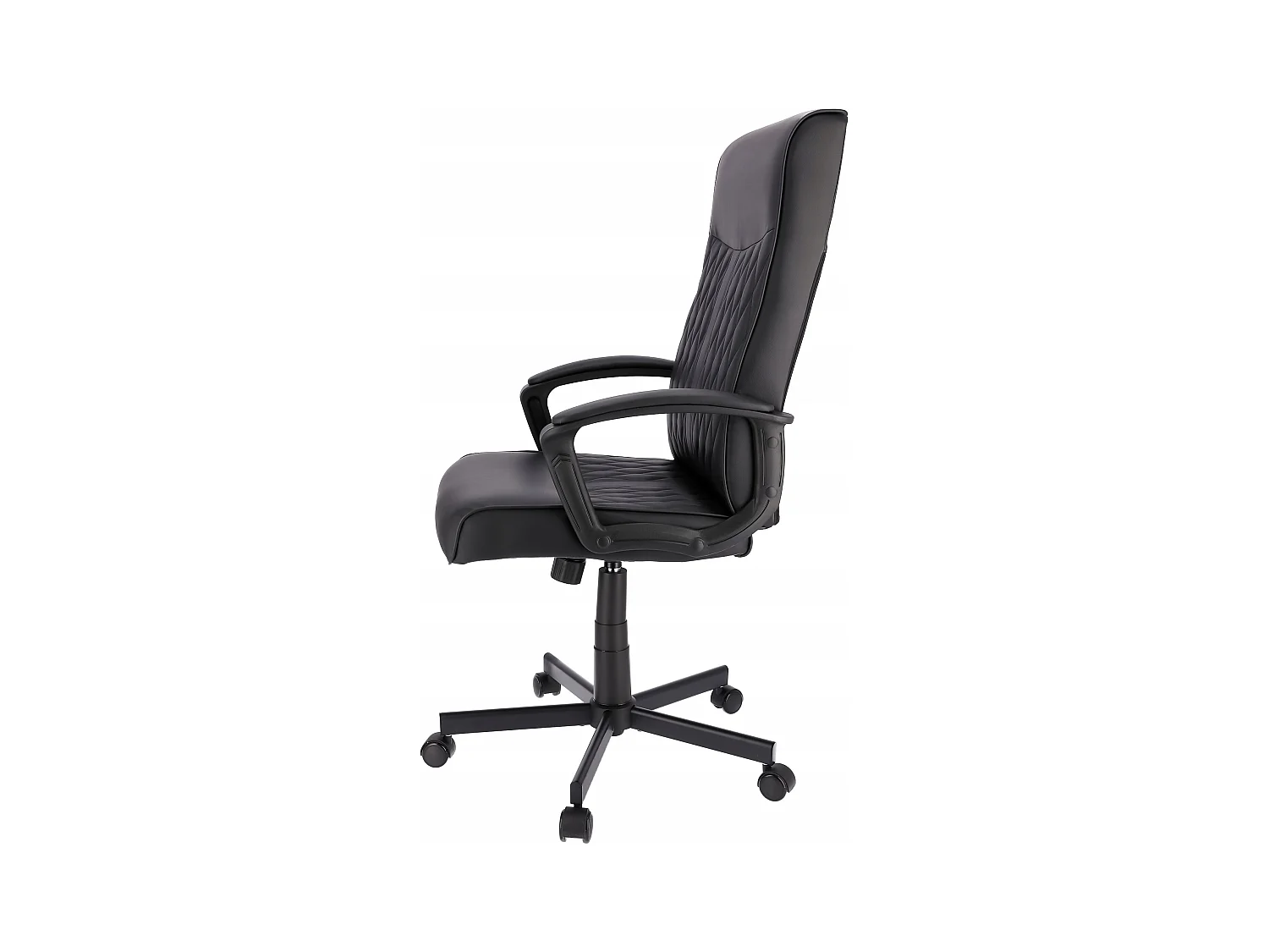 Fauteuil COMFORT en cuir écologique noir