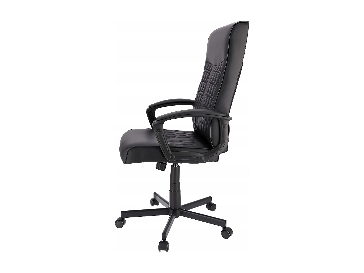 Fauteuil COMFORT en cuir écologique noir