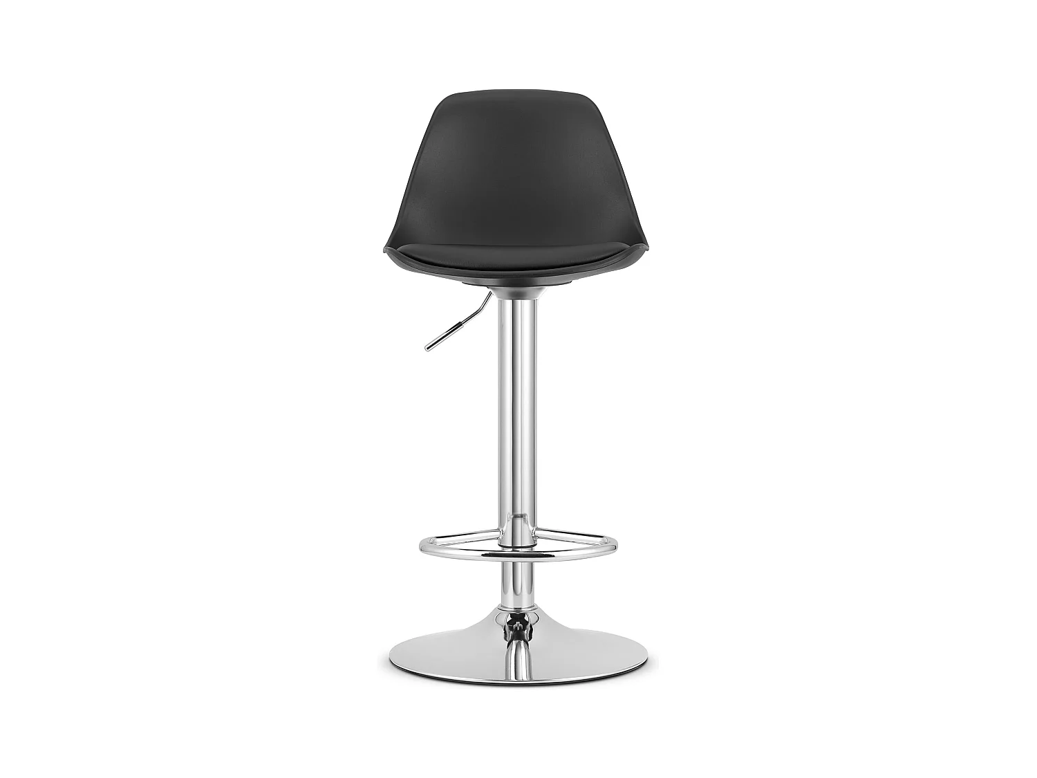 Tabouret HOGA - noir / base chromée