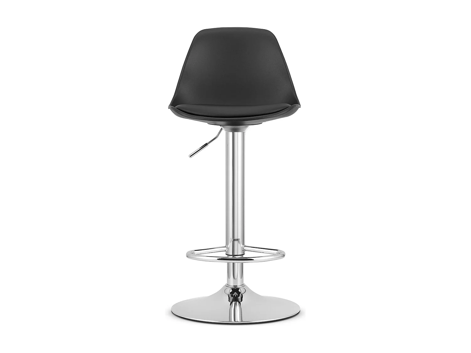 Tabouret HOGA - noir / base chromée