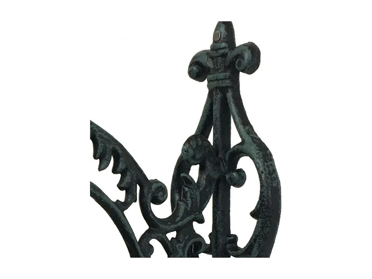 Cloche de jardin de porte ancienne en fonte noire 25 x 26 cm