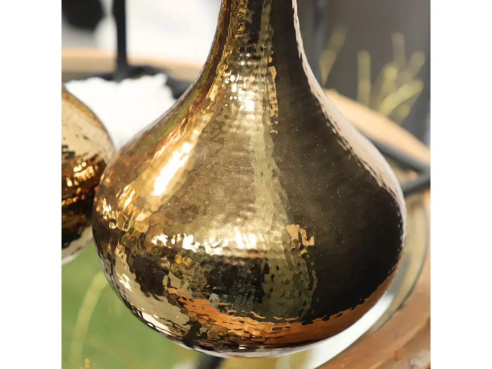 Vase en céramique doré 23.5 x 51cm