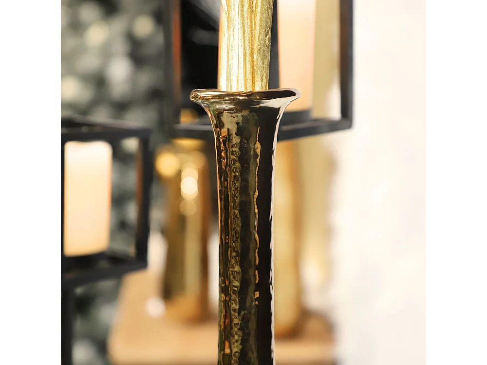 Vase en céramique doré 23.5 x 51cm