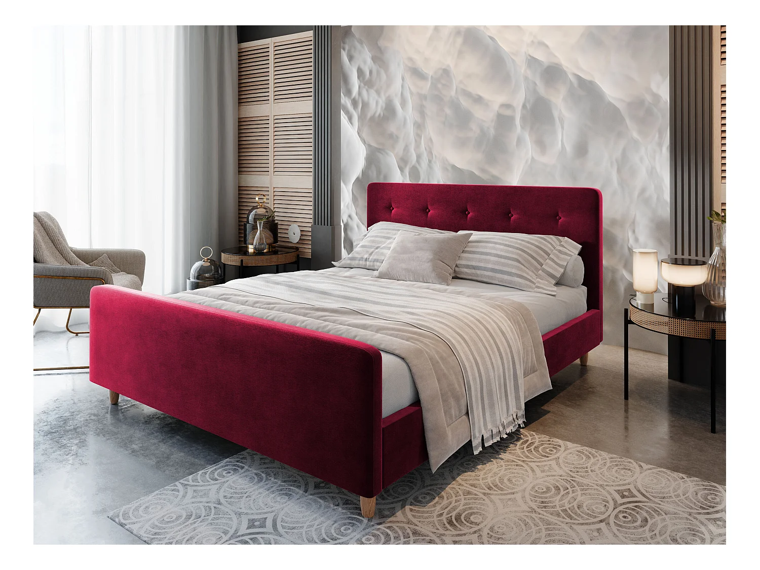 Polsterbett CUPRA 140x200 Itaka 34