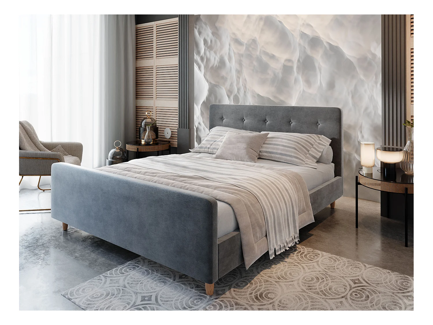 Polsterbett CUPRA 120x200 Itaka 50