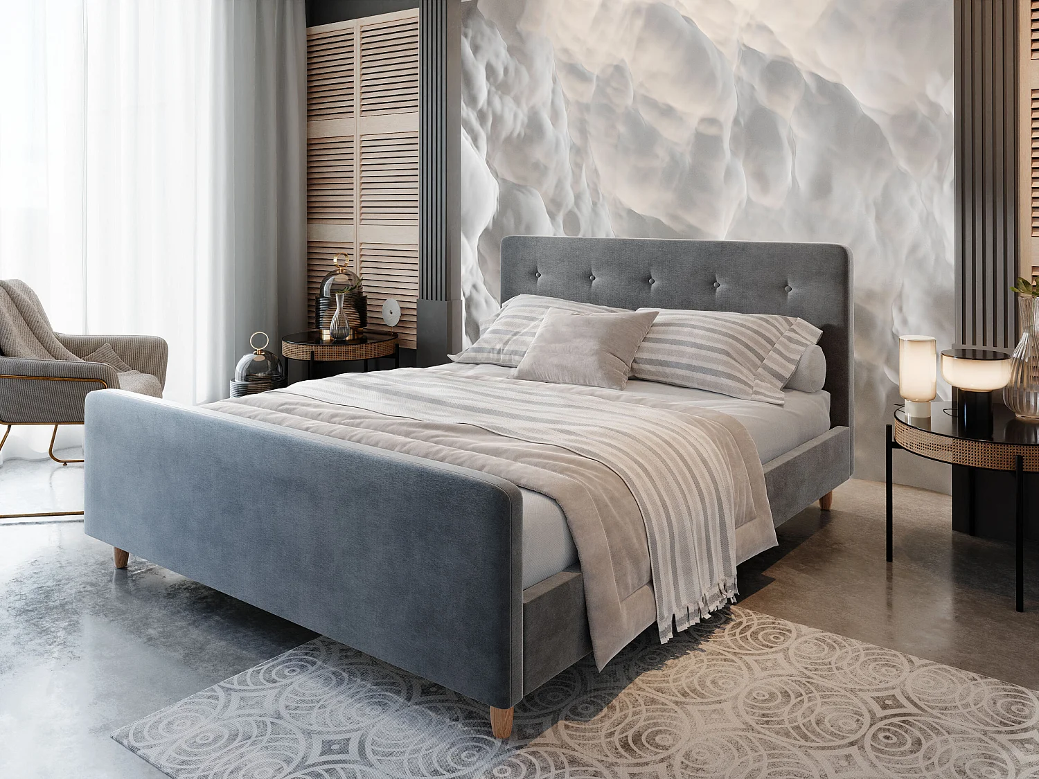 Polsterbett CUPRA 120x200 Itaka 50