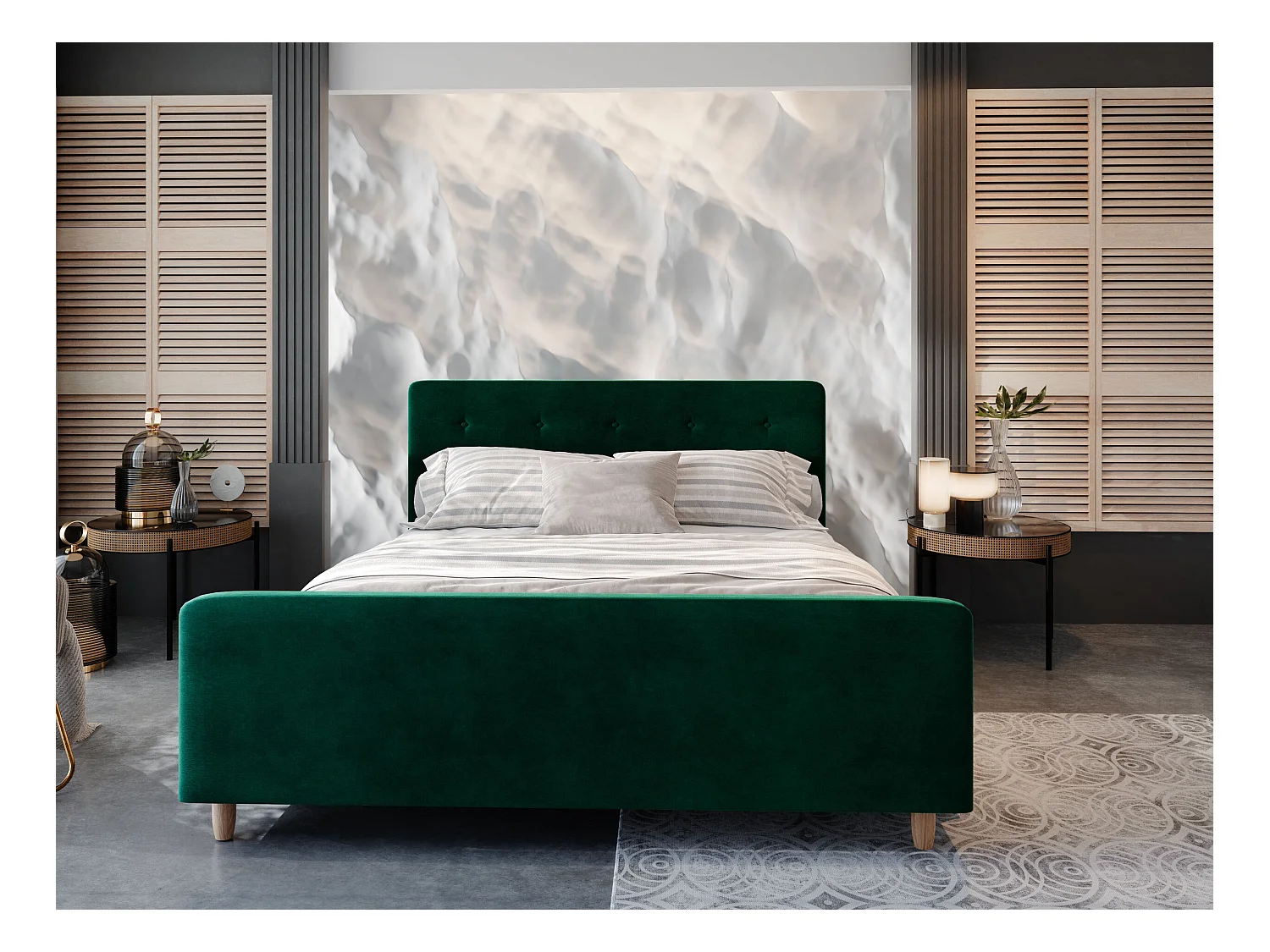 Łóżko tapicerowane CUPRA 120x200 Itaka 10