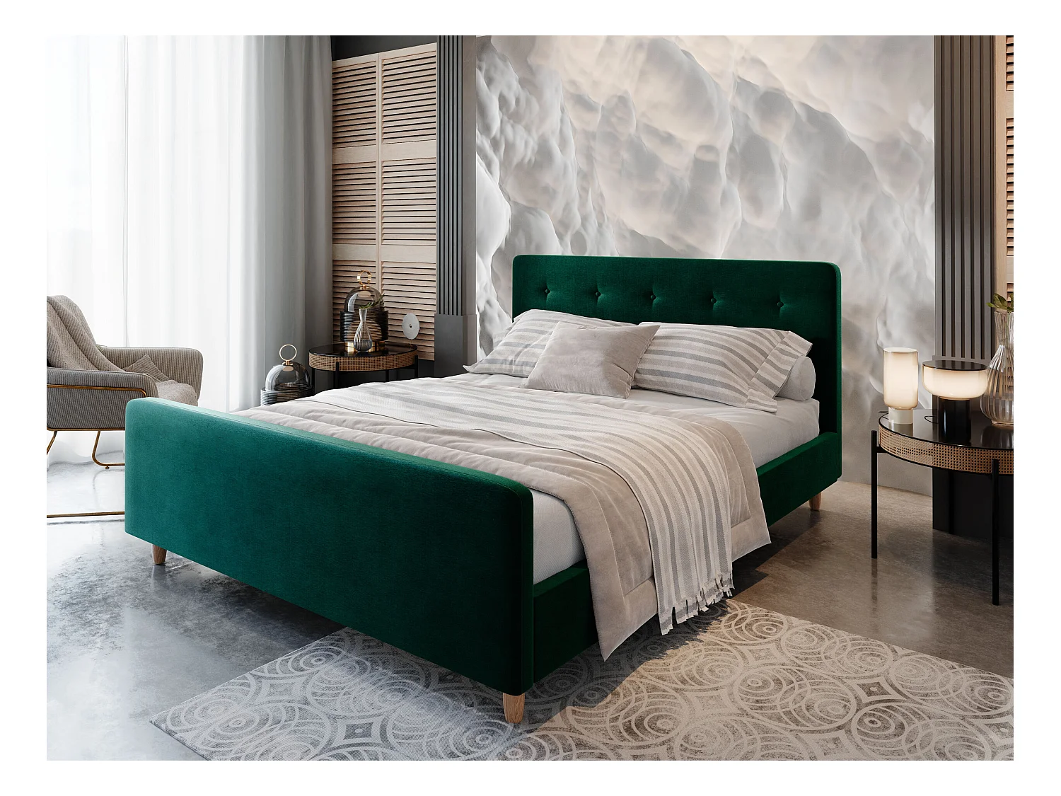 Polsterbett CUPRA 90x200 Itaka 10