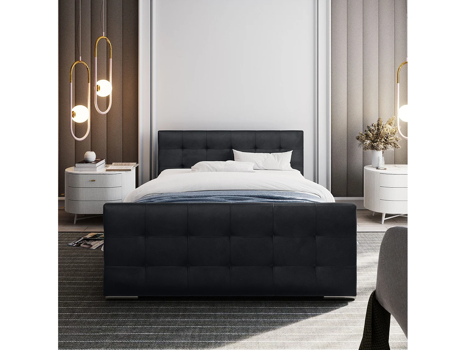 Polsterbett BLIND 140x200 monolith 97