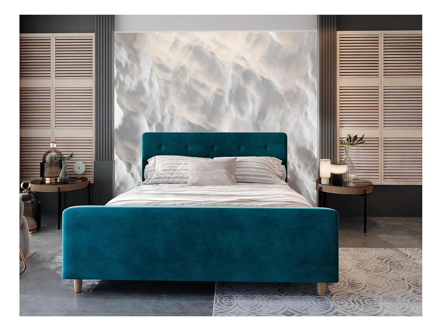 Łóżko tapicerowane CUPRA 180x200 Itaka 39