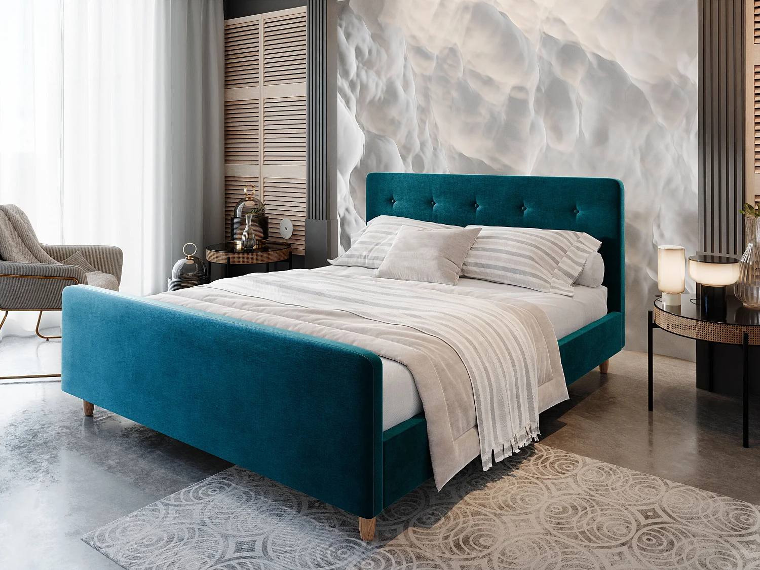 Polsterbett CUPRA 180x200 Itaka 39