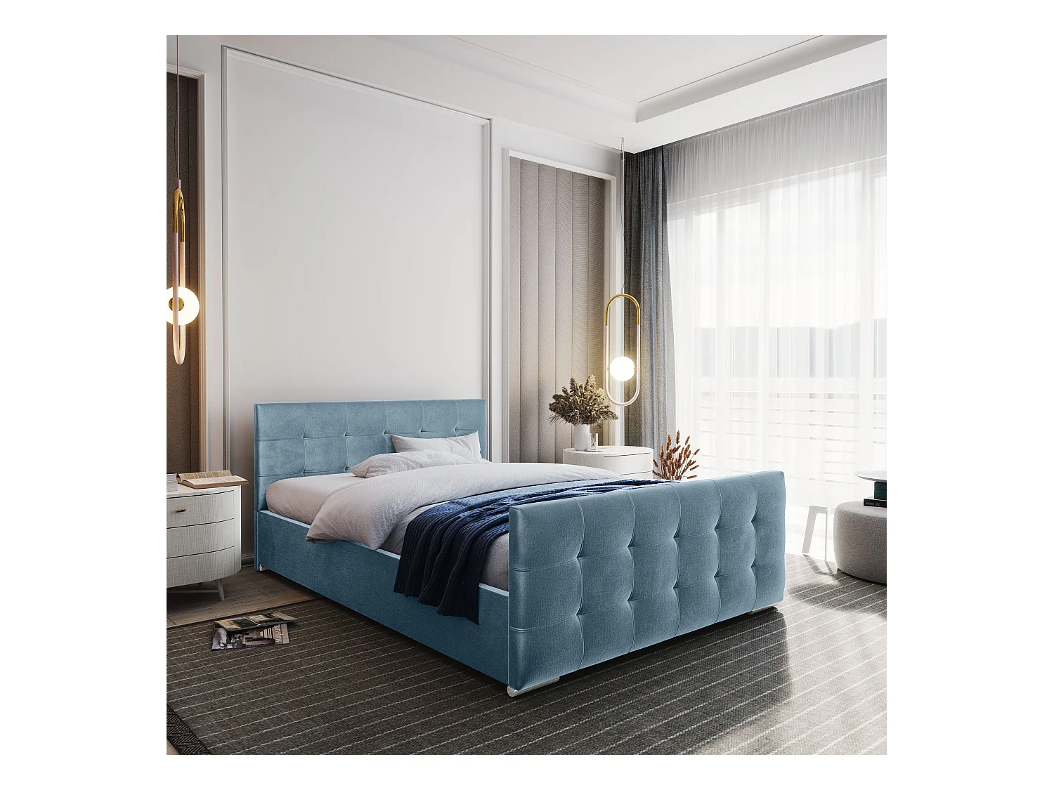 Polsterbett BLIND 120x200 monolith 72