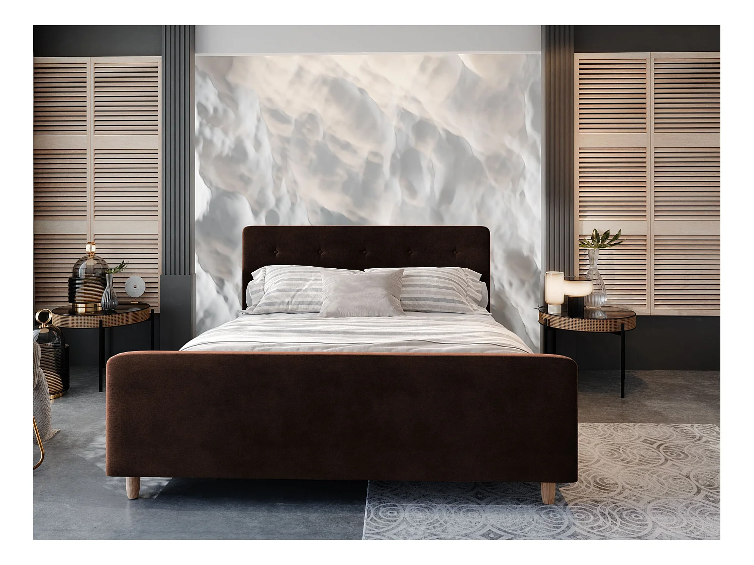 Łóżko tapicerowane CUPRA 90x200 Itaka 41