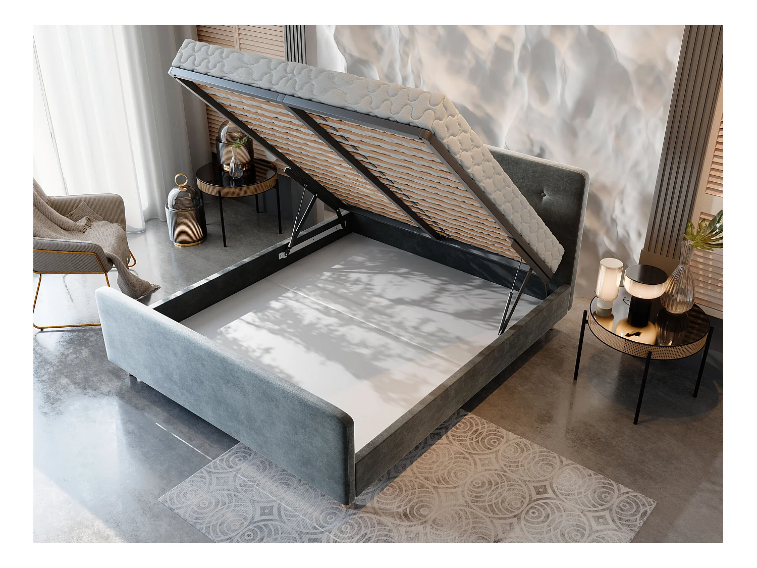 Polsterbett CUPRA 180x200 Itaka 10